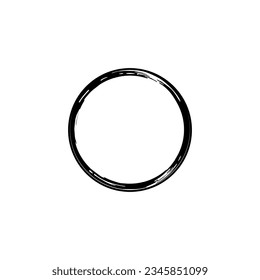 Zen Circle Icon Symbol. Aesthetic Circle Shape for Logo, Art Frame, Art Illustration, Website or Graphic Design Element. Vector Illustration