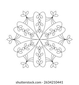 Zen Circles Mandala Vorlage Malbuch Seite. Einfache Mandala Malbuch-Seiten für Erwachsene zum Entspannen, Erfahrungen geben Erleichterung. Größe der Vektordatei ändern