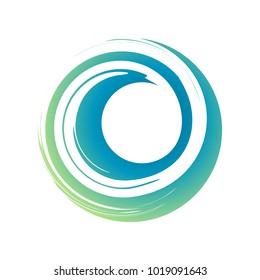 Zen Curl Wave Symbol Vector Symbol Graphic Logo Design