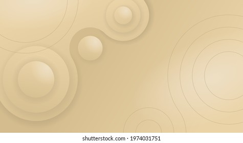 Zen garden japanese decoration. Abstract wavy beige background with copy space for text - circles of stones and 3D wavy spirals
