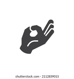 Zen gesture vector icon. filled flat sign for mobile concept and web design. Yoga hand gesture glyph icon. Symbol, logo illustration. Vector graphics