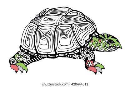 Zen Graphics Magnificent Animal Stock Vector (Royalty Free) 420444511 ...