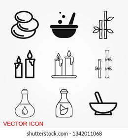 Zen icon vector sign symbol for design