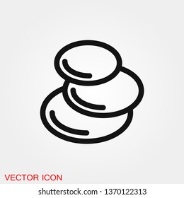 Zen icon vector sign symbol for design