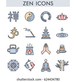 Zen Icons Stock Vector (Royalty Free) 624434780 | Shutterstock