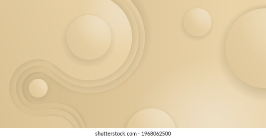 Zen Japanese garden decoration. Abstract background with copy space for text - circles of stones and 3D wavy spirals