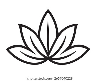 Diseño de hoja zen con estética minimalista calmante