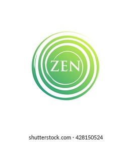 Zen Meditation Center. Circle brush symbol 