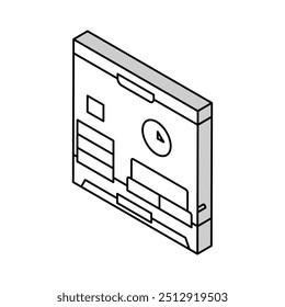 zen minimalismus innendesign isometrische Ikone Vektor. zen minimalismus innenarchitektur zeichen. einzelne Symbolgrafik