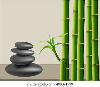 Zen pebbles balance. Spa and health care concept.