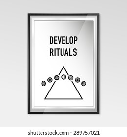 Zen poster - develop rituals