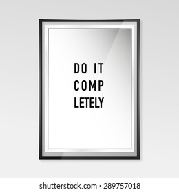 Zen poster - do it completely