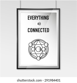 Zen poster. Everything is connected.