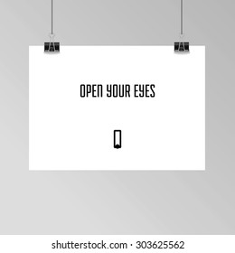 Zen - quote - poster - sacred geometry - alphabet - Q - stock vector