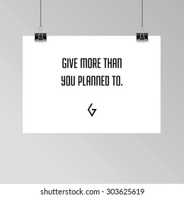 Zen - quote - poster - sacred geometry - alphabet - G - stock vector