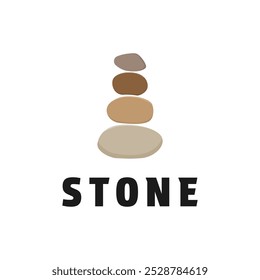 zen stone logo design concept idea
