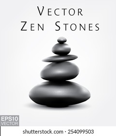 Zen stones. Vector template