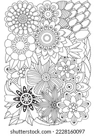 Zen tangle Coloring-Pages for Adult And Kids.