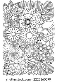 Zen tangle Coloring-Pages for Adult And Kids.