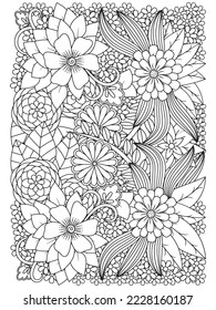 Zen tangle Coloring-Pages for Adult And Kids.