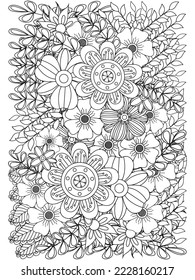 Zen tangle Coloring-Pages for Adult And Kids.