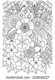 Zen tangle Coloring-Pages for Adult And Kids.