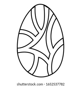 zendoodle easter egg on a white background for thematic design