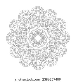 Zenful Zephyr rotate coloring book mandala page for kdp book interior, Ability to Relax, Brain Experiences, Harmonious Haven, Peaceful Portraits, Blossoming Beauty mandala design.