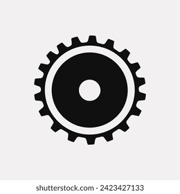 Zenith Rotator gear icon - Simple Vector Illustration