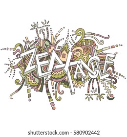 Zentangle abstract Design background