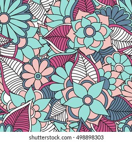 Zentangle abstract Doodle flower. Vector illustration