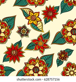 Zentangle abstract Doodle flowers. Vector illustration 