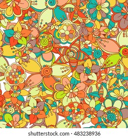 Zentangle abstract flower. Floral pattern. Vector illustration