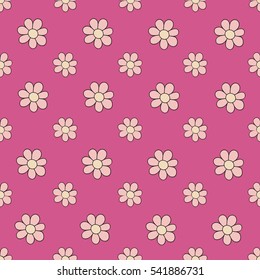 Zentangle abstract flower. Floral seamless pattern.Seamless pattern can be used for wallpaper, pattern fills, web page background,surface textures. Vector illustration