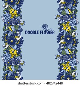 Zentangle abstract flower. Vector illustration