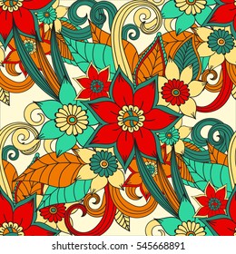 Zentangle abstract flower. Vector illustration