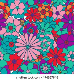 Zentangle abstract flowers. Doodle flower. Vector illustration