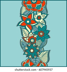 Zentangle abstract flowers. Doodle flower. Vector illustration