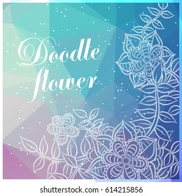 Zentangle abstract flowers. Doodle flower. Vector illustration 