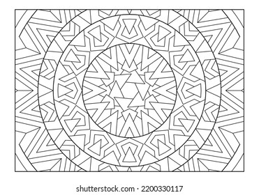 Zentangle art designs. Landscape coloring pages for adults. Good mood. Relieve stress and anxiety. EPS8 