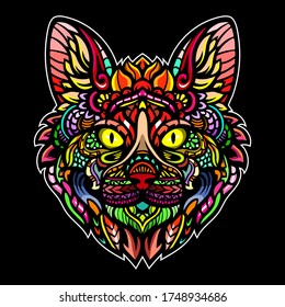 The zentangle arts of cat head