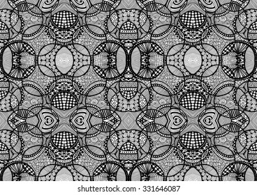 Zentangle background with a lot of elements. Totally hand drawn illustration. Vector image can be used for backgrounds, web design, surface textures, textile, trendy cases and printed products.