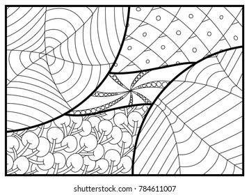 Zentangle coloring page