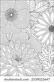 Zentangle Malvorlagen für Erwachsene