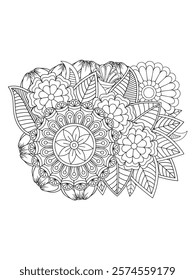 Zentangle Coloring Pages -for Adult