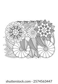 Zentangle Coloring Pages -for Adult