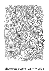 Zentangle Coloring Pages -for Adult