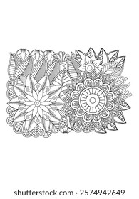 Zentangle Coloring Pages -for Adult