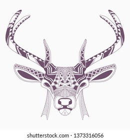 zentangle of deer