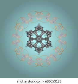 Zentangle elegant snow flake. Vector ornamental winter illustration for decoration, Christmas greeting cards, invitation template. Coloring pages.